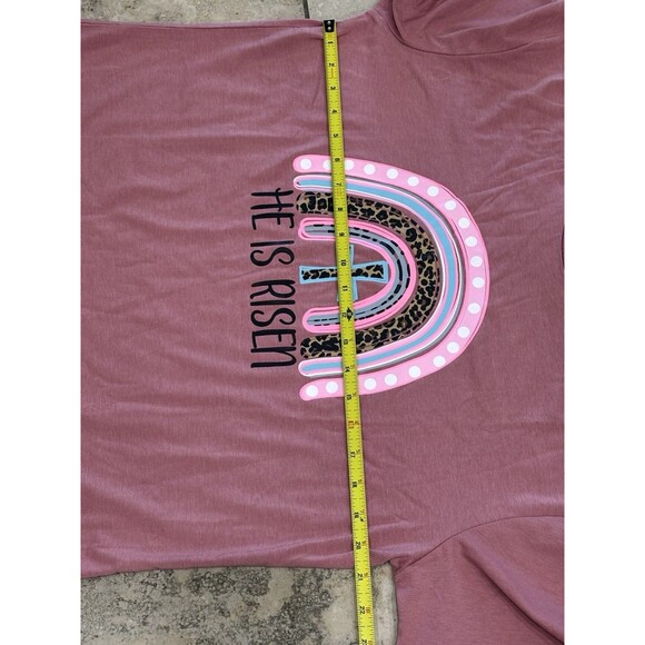 Graphic Tee He Is Risen Religious Faith - Picture 4 of 5